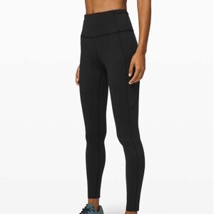 Lululemon⎜Fast & Free High-Rise Tight 28" *Non-Reflective Brushed⎜Black